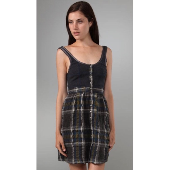Free People Dresses & Skirts - Free People NWT Break Free Plaid Dress